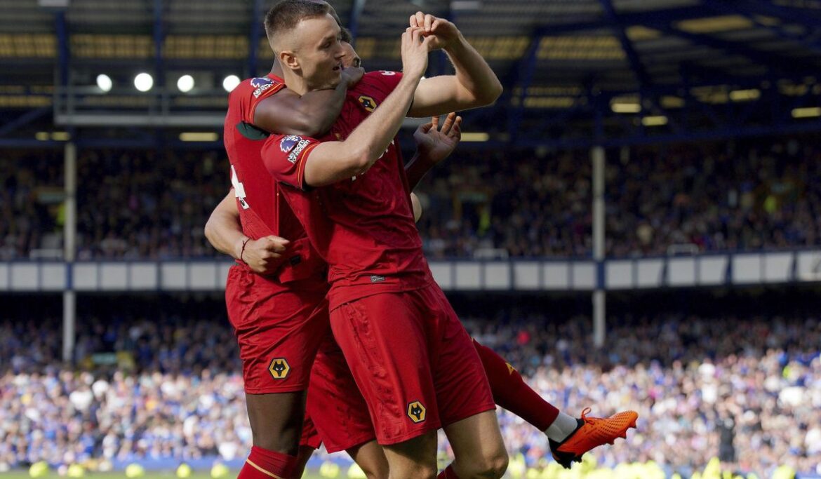 Everton still without a goal as Wolves score late to earn 1-0 win in EPL