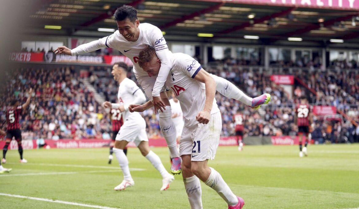 James Maddison scores first Tottenham goal in 2-0 win over Bournemouth in EPL