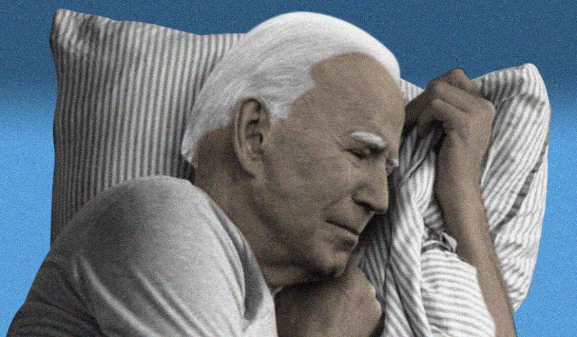 Bedtime in America: John Wayne is dead and President Biden falls asleep