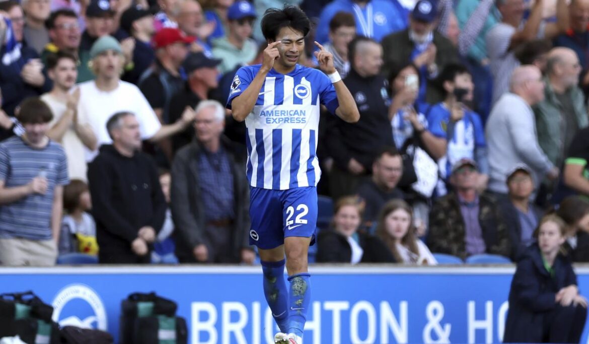 De Zerbi's double substitution leads Brighton to 3-1 win over Bournemouth with Mitoma brace