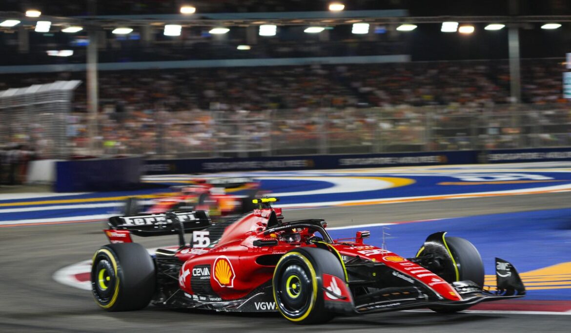 Sainz wins thrilling Singapore Grand Prix as Verstappen and Red Bull's streaks end