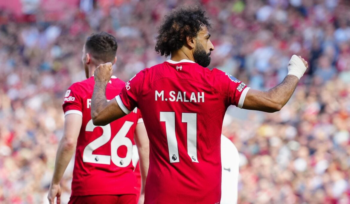 Salah scores in Liverpool's 3-0 win over Aston Villa as speculation swirls about his future