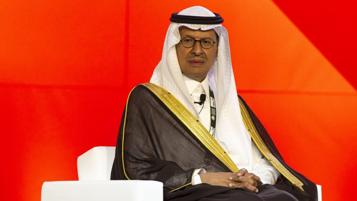 Saudi energy minister says oil supply cuts are not about 'jacking up prices'