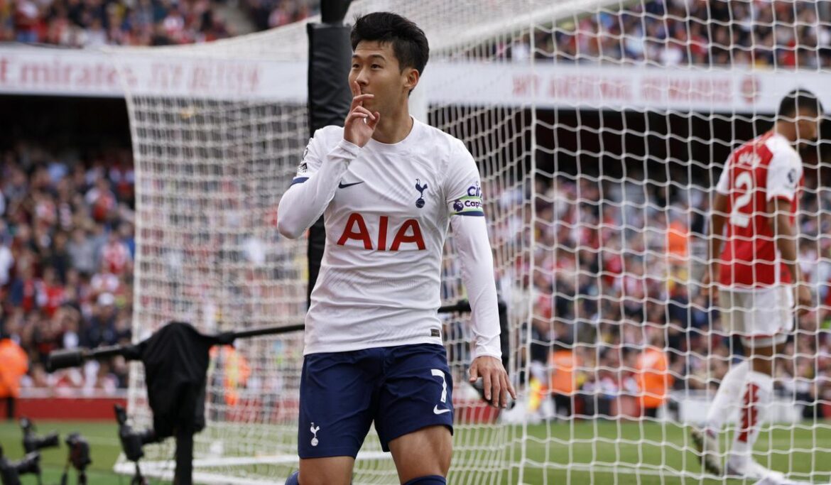 Son scores twice as Tottenham rallies to draw 2-2 at Arsenal in north London derby