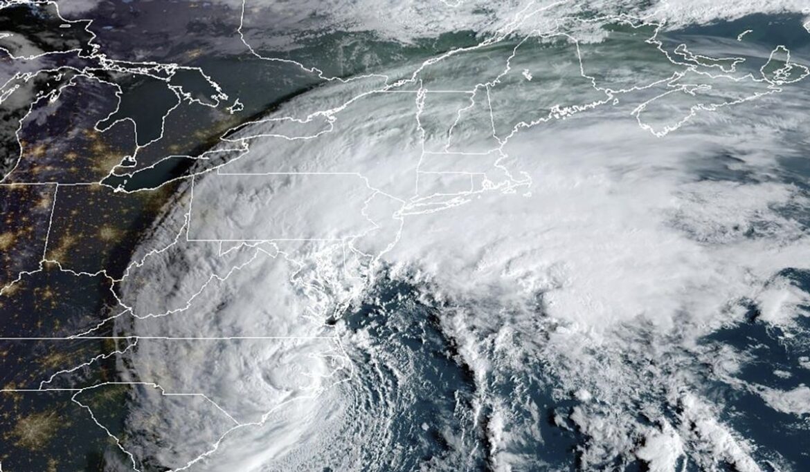 Tropical Storm Ophelia moves inland over North Carolina as coastal areas lashed with wind and rain