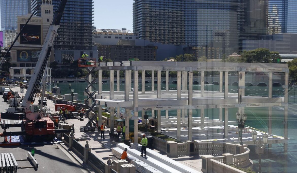 Worker killed at temporary Vegas Strip auto race grandstand construction site identified