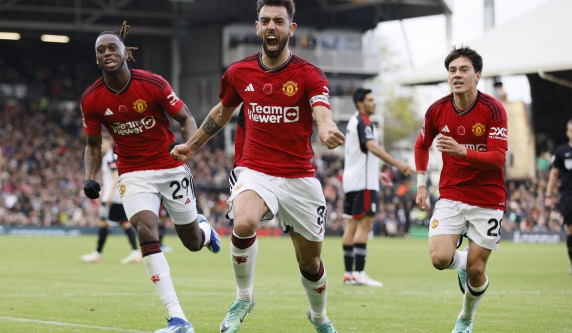 Bruno Fernandes' late goal earns Man United a 1-0 win at Fulham to ease pressure on Ten Hag