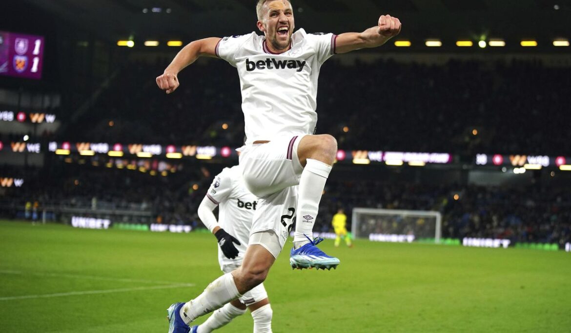 Burnley still searching for its first EPL point at home after 2-1 defeat to West Ham