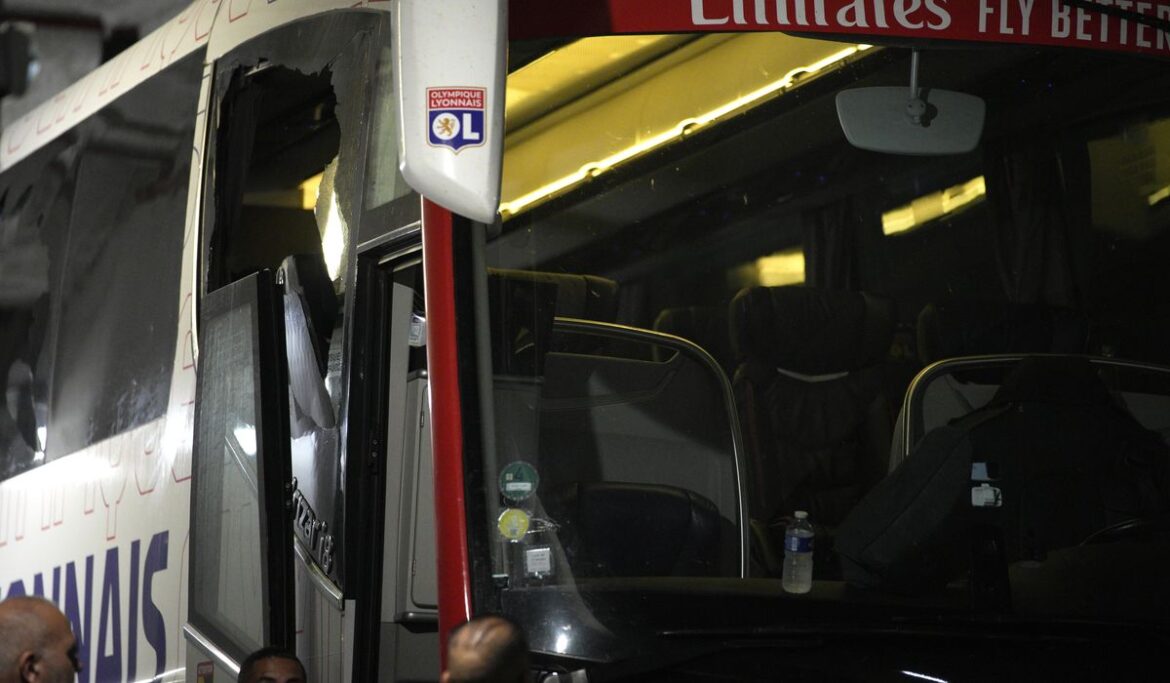 French league game at Marseille postponed after Lyon coach Fabio Grosso injured in team bus attack