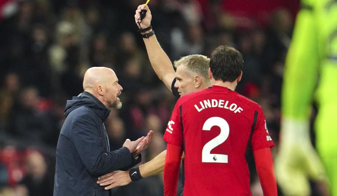 Man United manager Ten Hag gets 1-game ban after booking against Luton