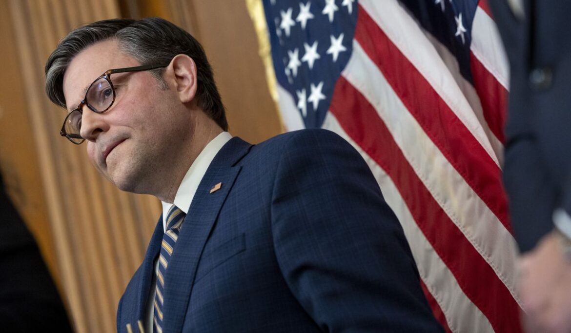 Mike Johnson tries to sell stopgap spending bill as Congress careens toward shutdown