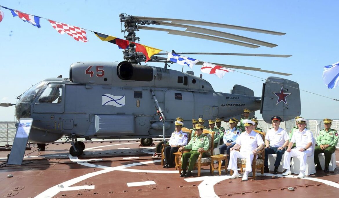 Military-ruled Myanmar hosts joint naval exercise with Russia, its close ally and top arms supplier