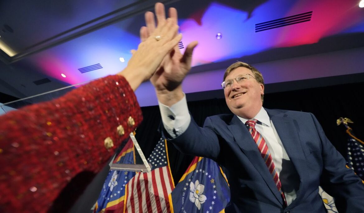 Mississippi Republican Gov. Tate Reeves wins 2nd term, defeating Democrat Brandon Presley