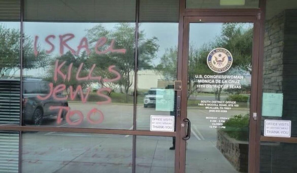 Monica De La Cruz Texas office vandalized over Israel-Hamas war