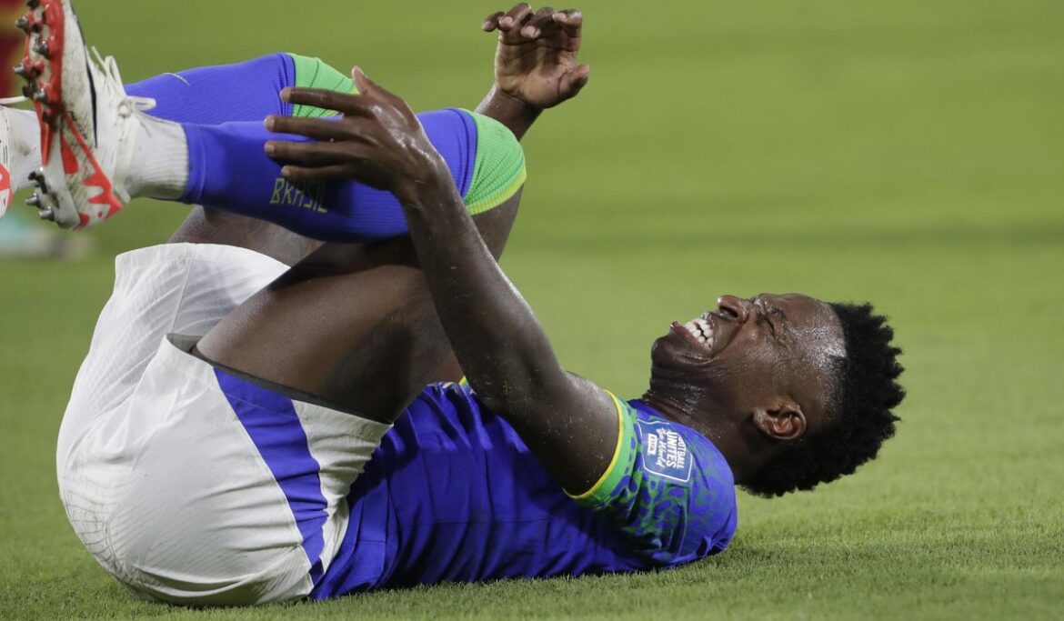Real Madrid's Vinicius expected to miss nearly two months after tearing leg muscle on Brazil duty