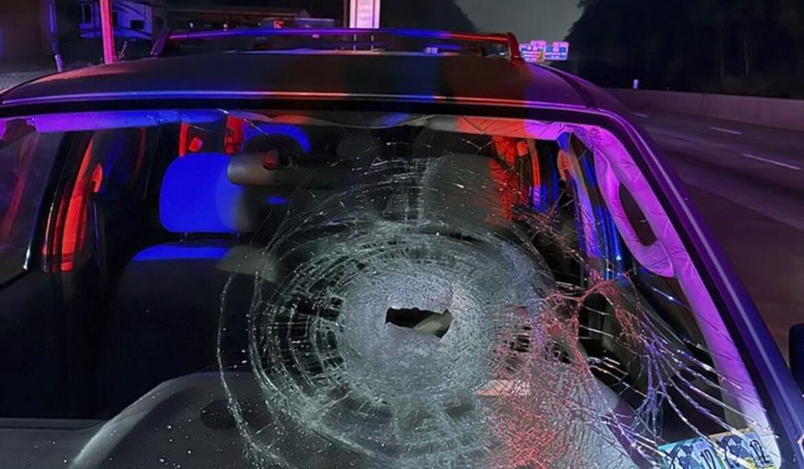 Suspects are being sought in four incidents of rocks thrown at cars from a Pennsylvania overpass