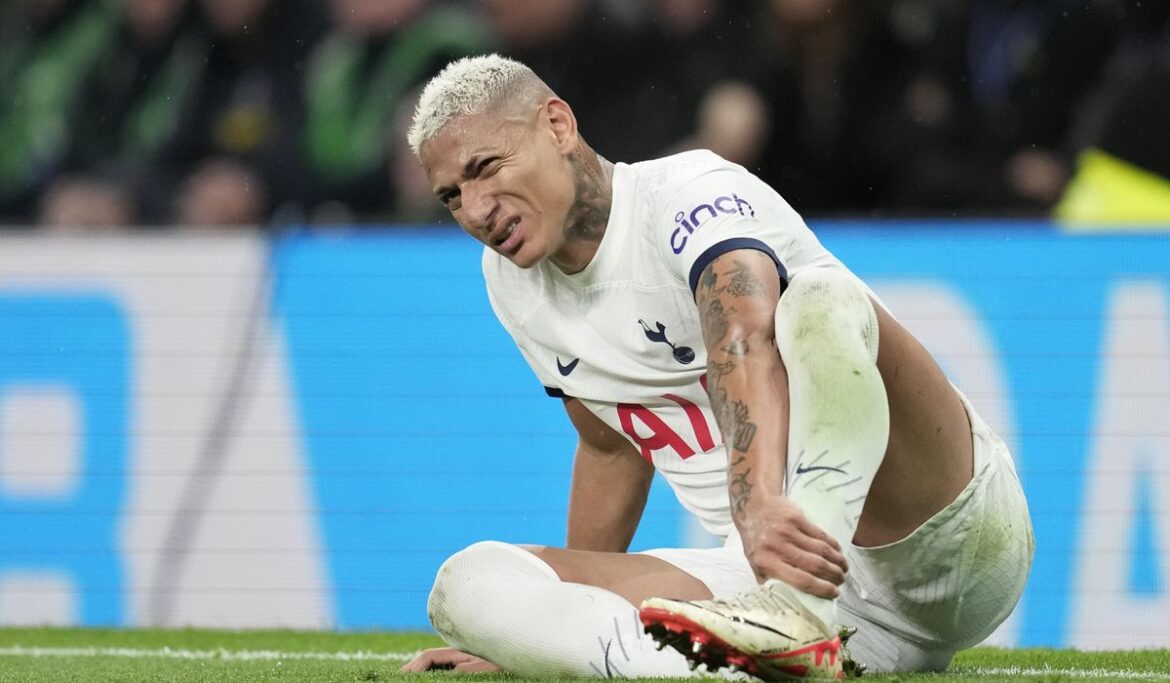 Tottenham and Brazil forward Richarlison has groin surgery