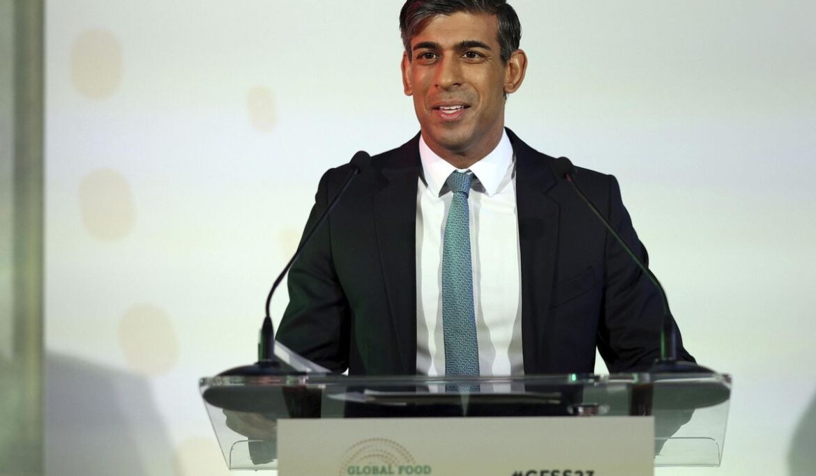 U.K. leader Rishi Sunak urges world to use AI and science to end malnutrition