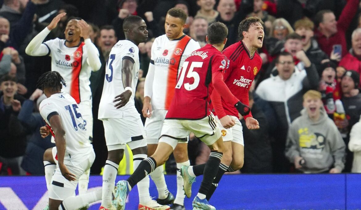 Victor Lindelof's goal eases the pressure on Ten Hag as Man United beats Luton 1-0