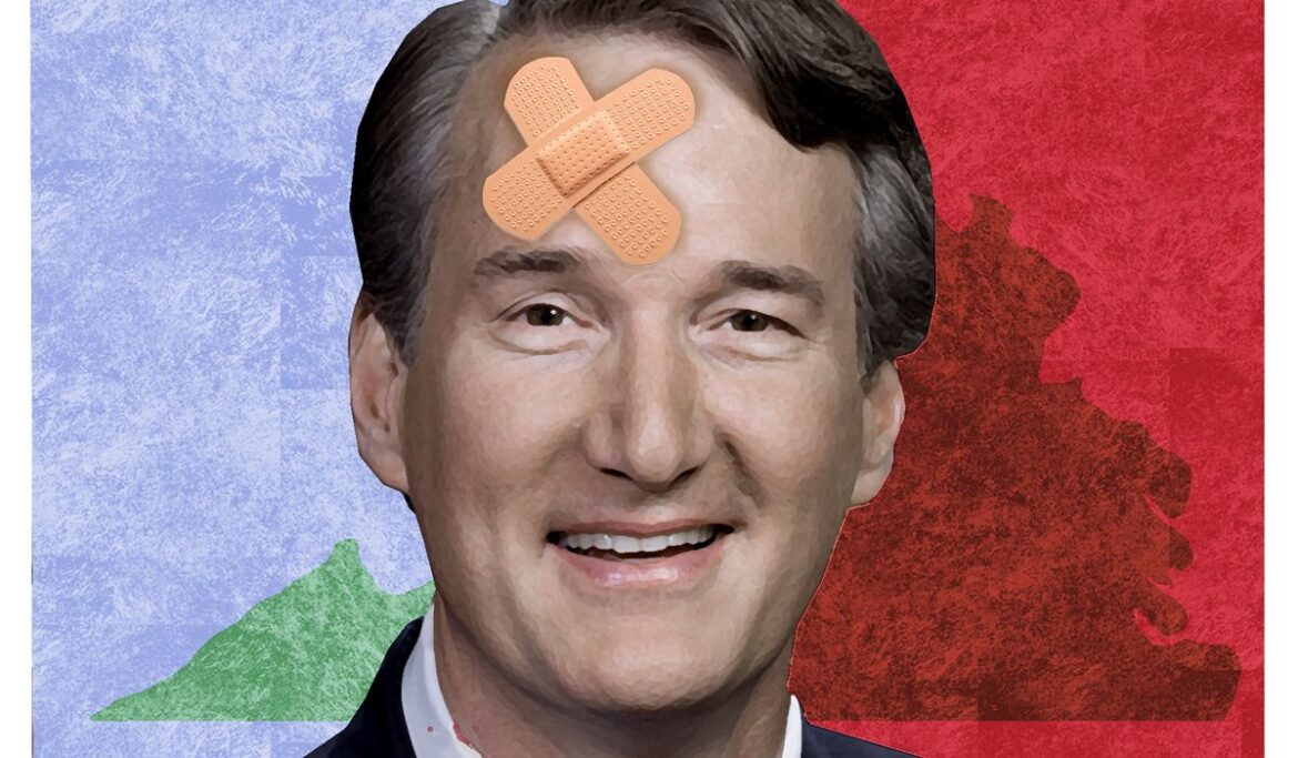 Virginia Gov. Glenn Youngkin's exaggerated demise