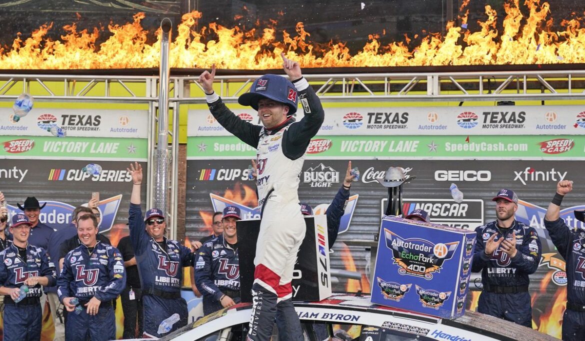 William Byron opens NASCAR's next round of playoffs as championship favorite