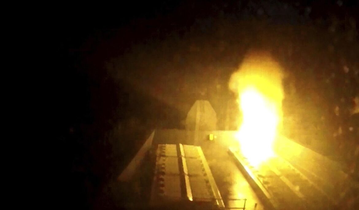 Britain says a Royal Navy ship has shot down an attack drone over the Red Sea