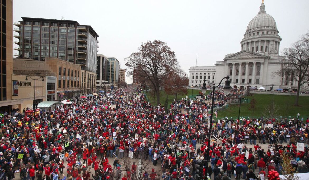 Collective bargaining ban in Wisconsin under attack by unions after Supreme Court majority flips