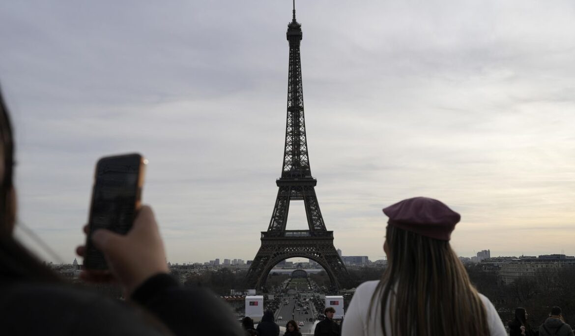 Eiffel Tower in Paris closed while workers strike on the 100th anniversary of its founder's death