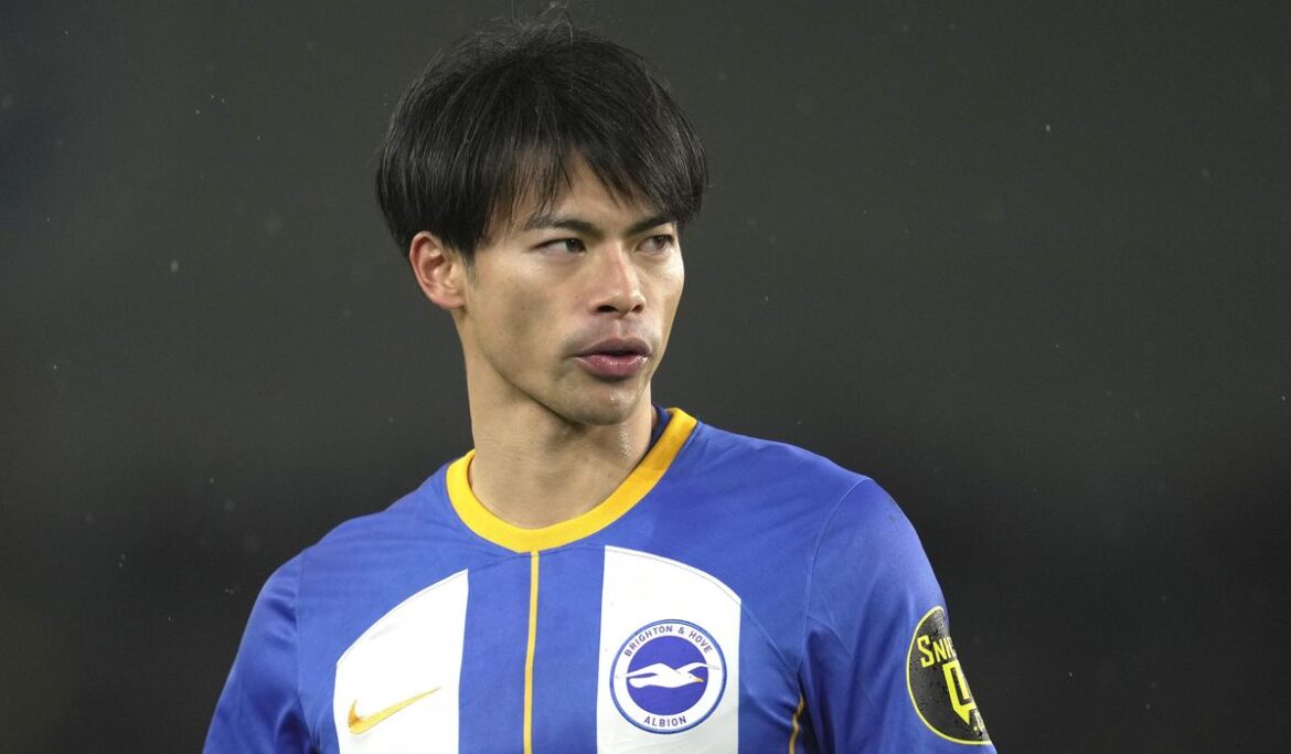 Japan forward Mitoma is a major doubt for next month's Asian Cup due to ankle injury