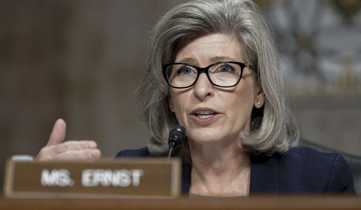 Joni Ernst says 'woke policies' caused her to choke at lunch