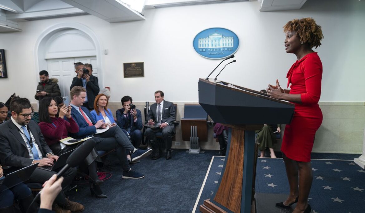 Karine Jean-Pierre abruptly ends White House press briefing after reporter outburst
