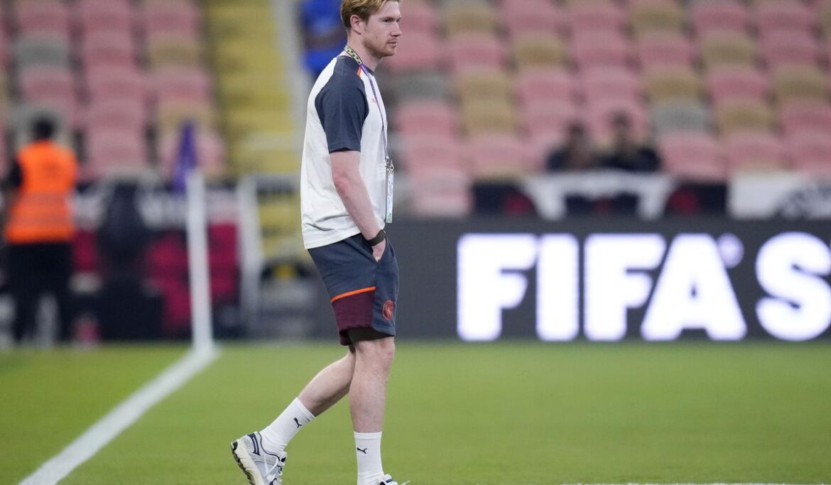 Kevin De Bruyne left off Manchester City team sheet for Club World Cup semifinals in Saudi Arabia