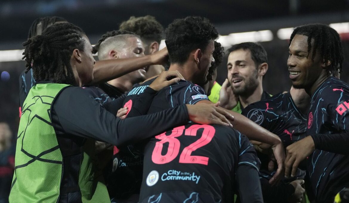 Man City youngsters star in 3-2 win at Red Star to finish perfect Champions League group stage