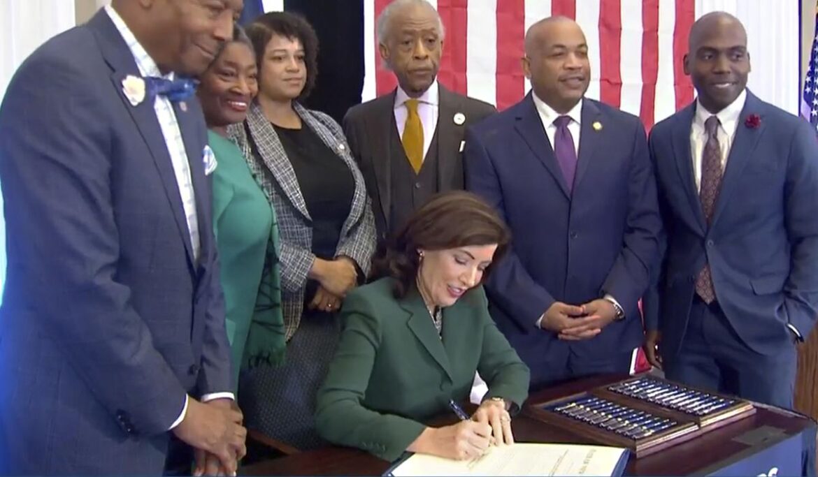 New York to set up a commission to consider reparations for slavery