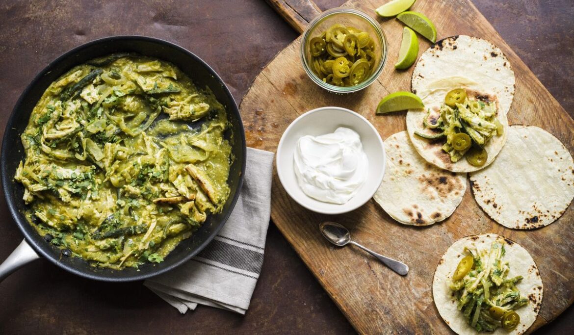 RECIPE: Chile verde tacos with leftover turkey