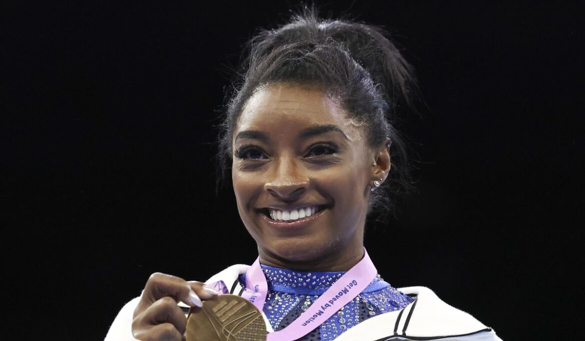 Simone Biles, gymnastics star, named AP Female Athlete of the Year for a third time