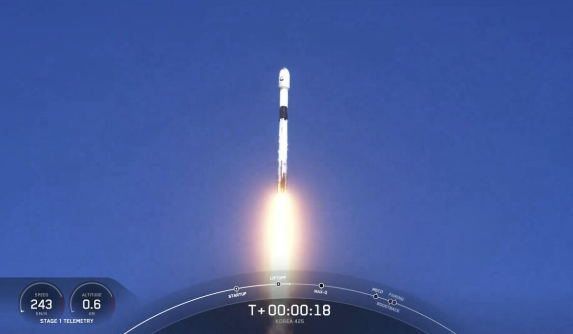 South Korea launches first spy satellite with SpaceX after rival North Korea does the same