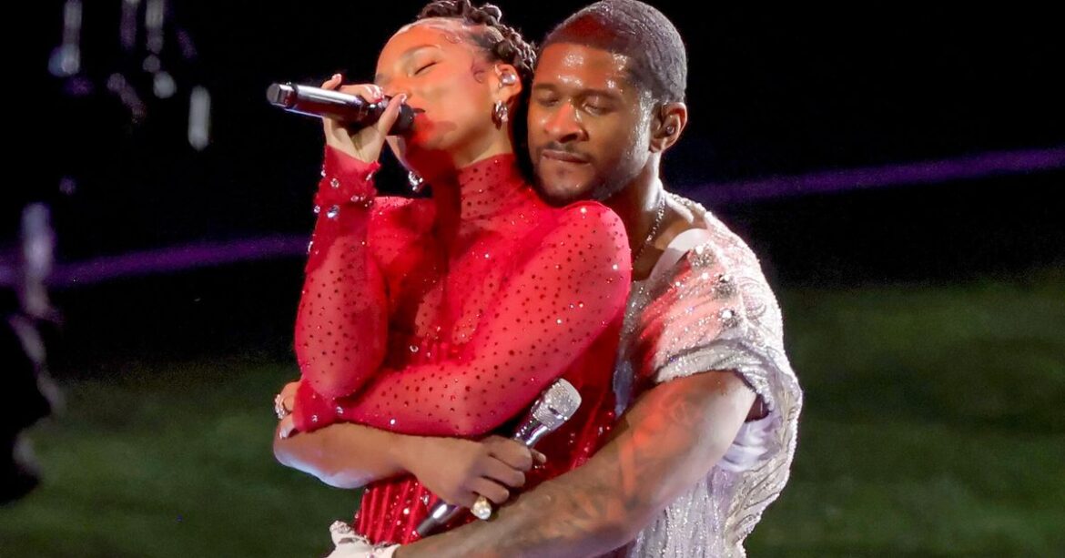 Usher’s Super Bowl Heat With Alicia Keys Has Us Saying ‘Whoa’