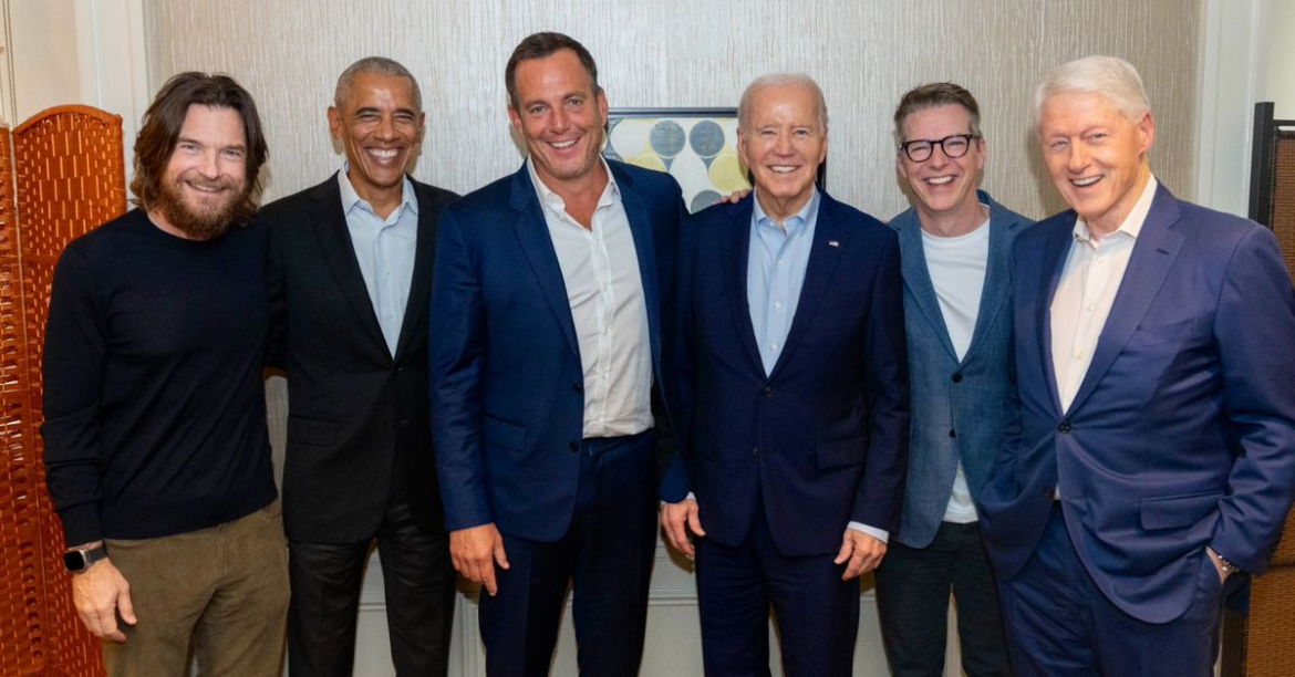 Jason Bateman's Beard Steals Show In Presidential Group Pic
