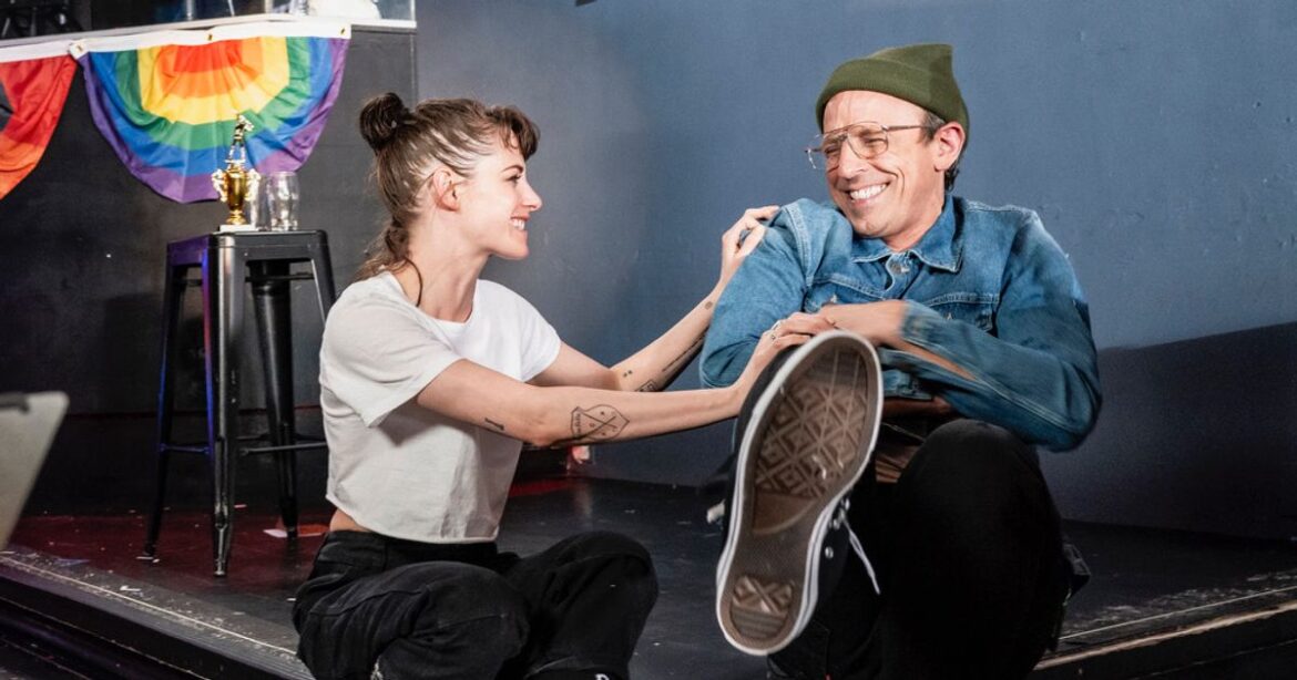 Kristen Stewart Turns Seth Meyers Into a ‘Lesbian Icon’ In New ‘Day Drinking’ Segment