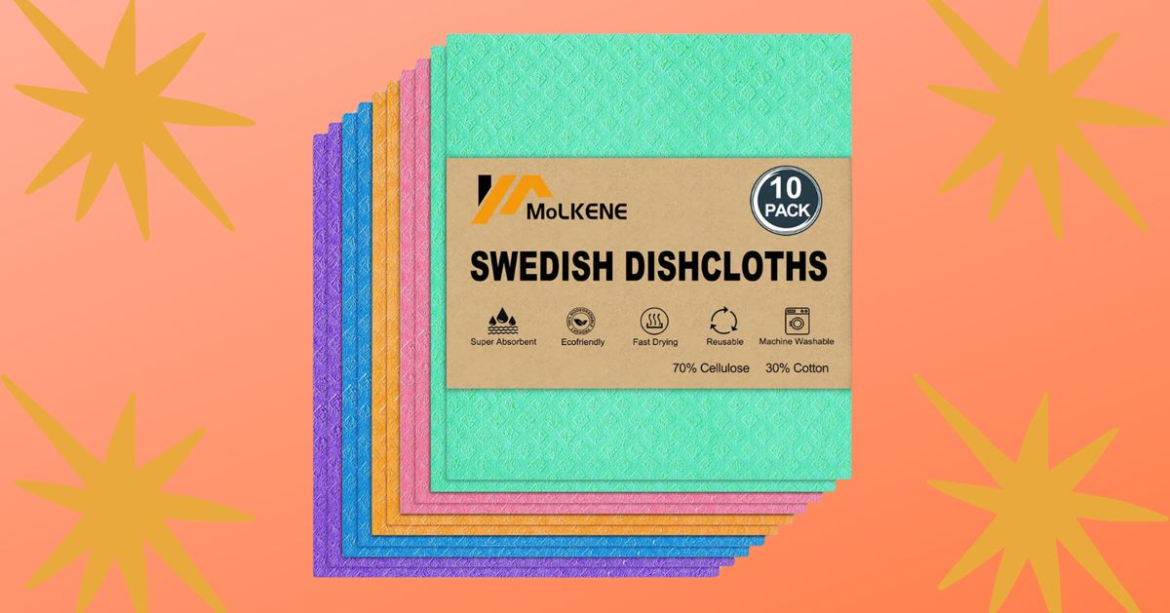 Save 50% On A Pack Of Swedish Dishcloths At Amazon Right Now