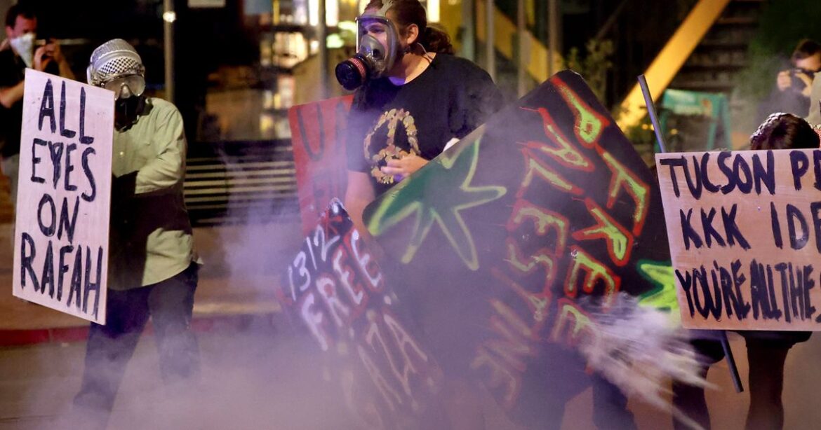 Police Tear-Gas Protesters, Take Down Pro-Palestinian Encampment At University Of Arizona